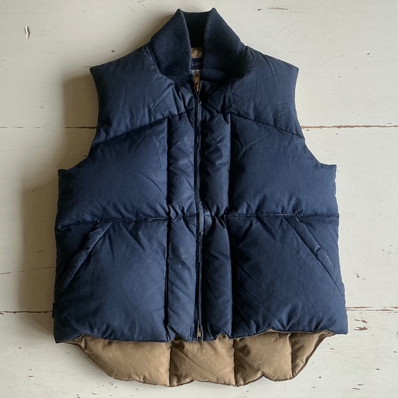 Ralph Lauren Navy Blue Down Vest Petite Small PS - Picture 1 of 13